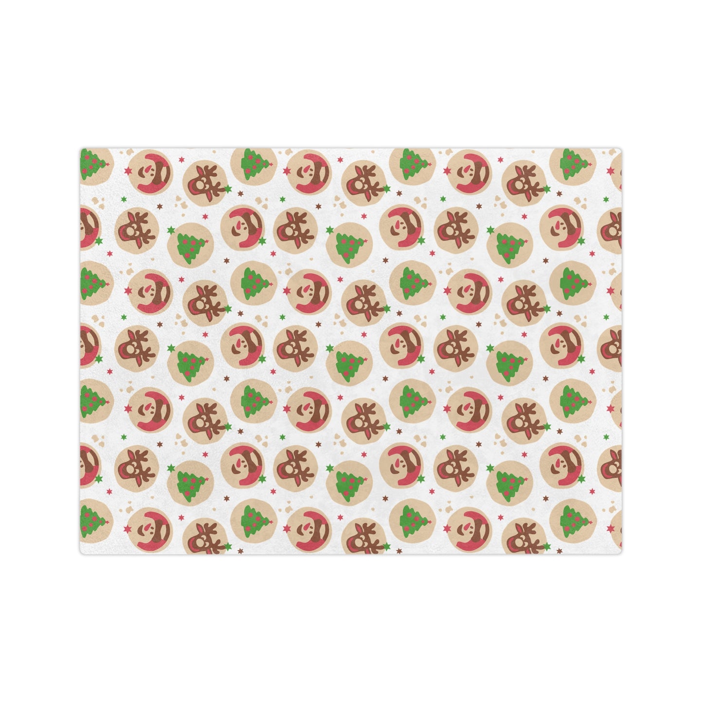 Christmas Cookies, Velveteen Microfiber Blanket
