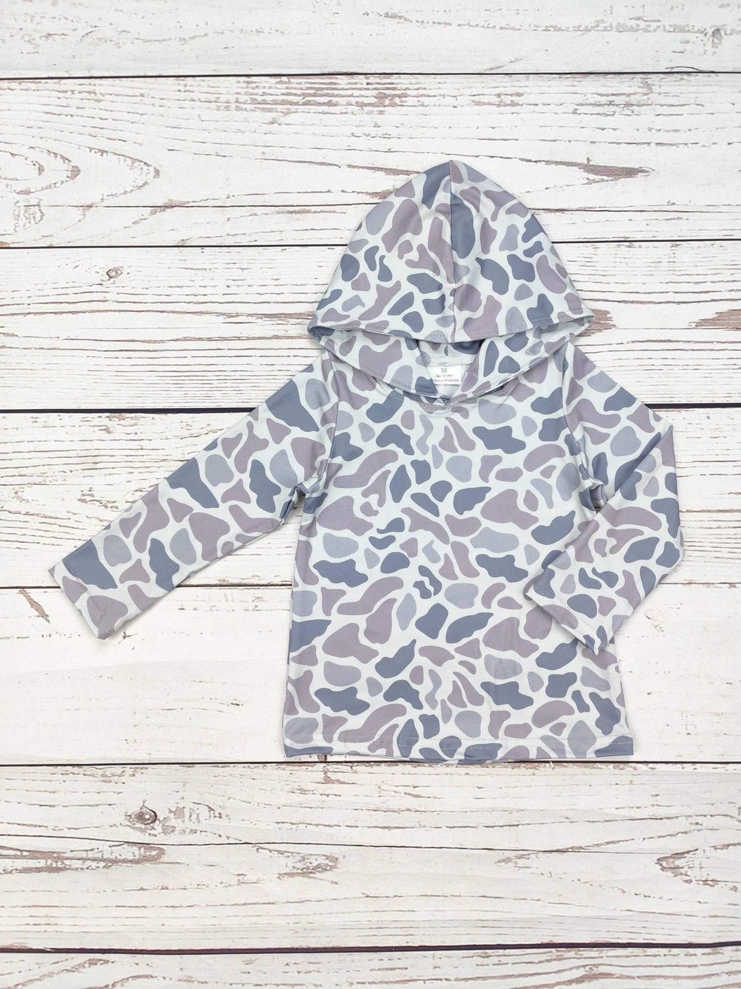 Camouflage Kids Lightweight Hoodie