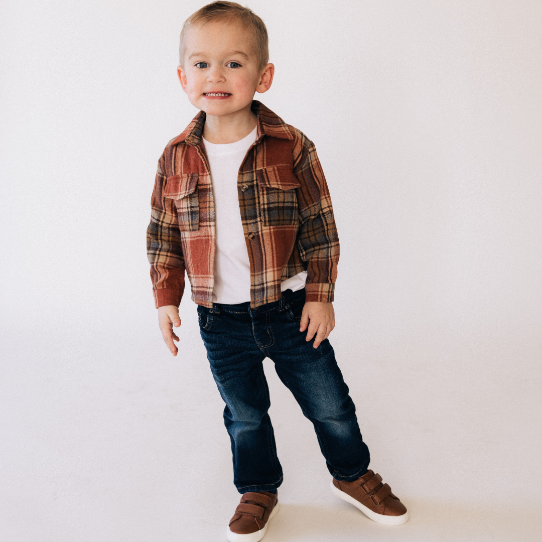 Lightweight Rust Flannel - Child