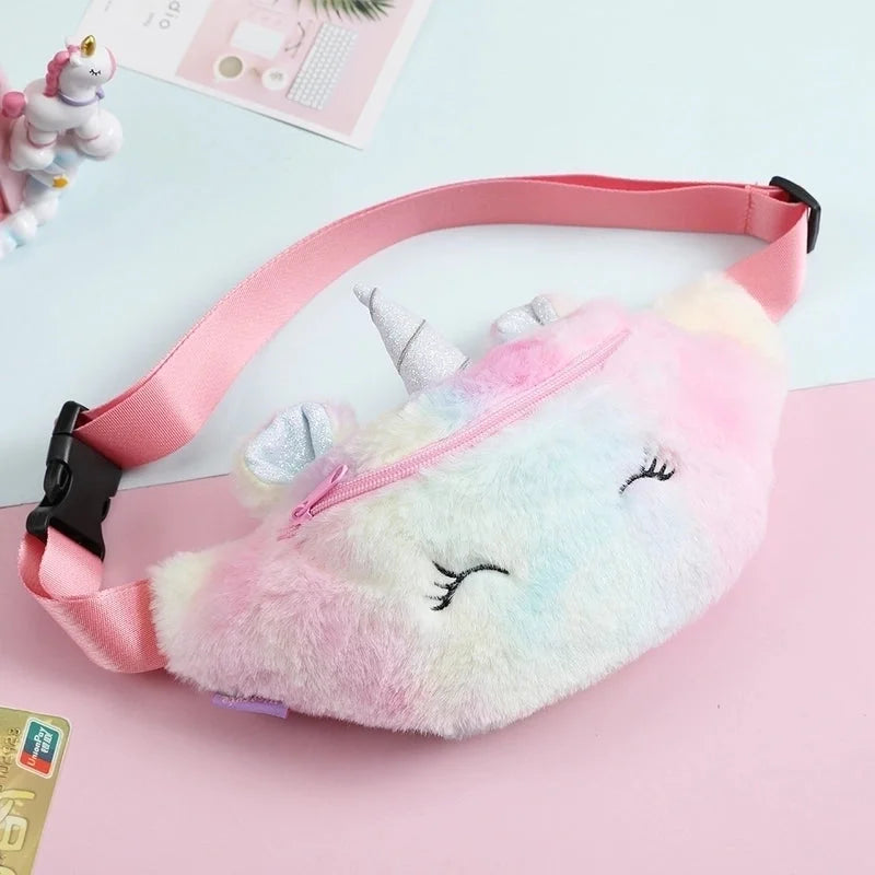 Kids Unicorn Plush Fanny Packs