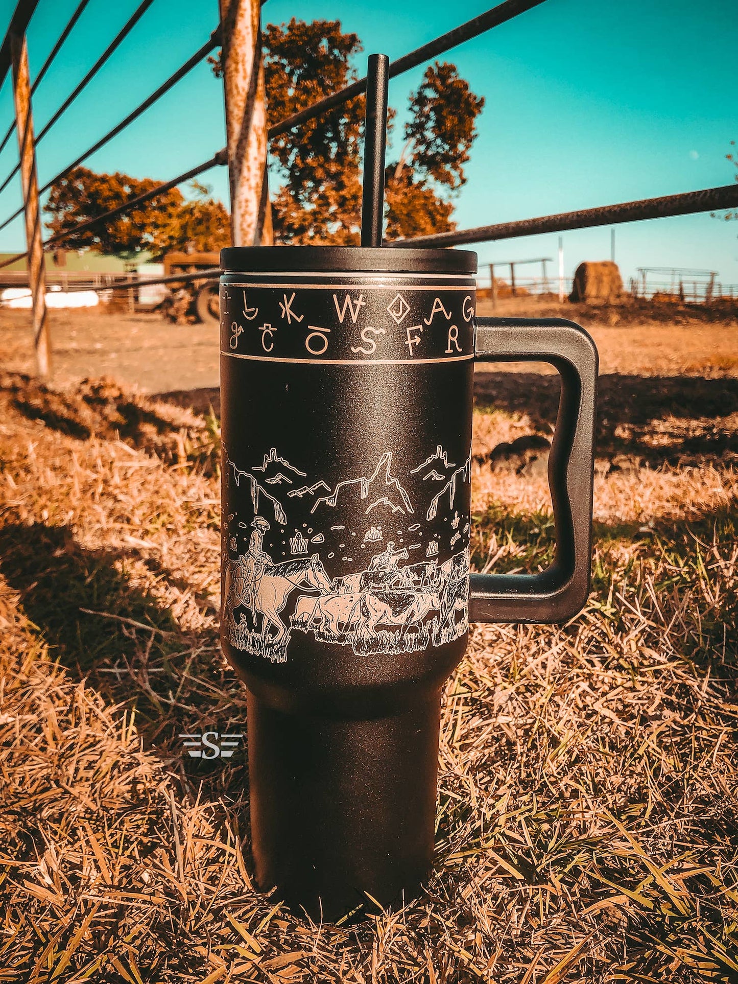 Western Branded Cattle Drive 40oz Tumbler - Multiple Colors!