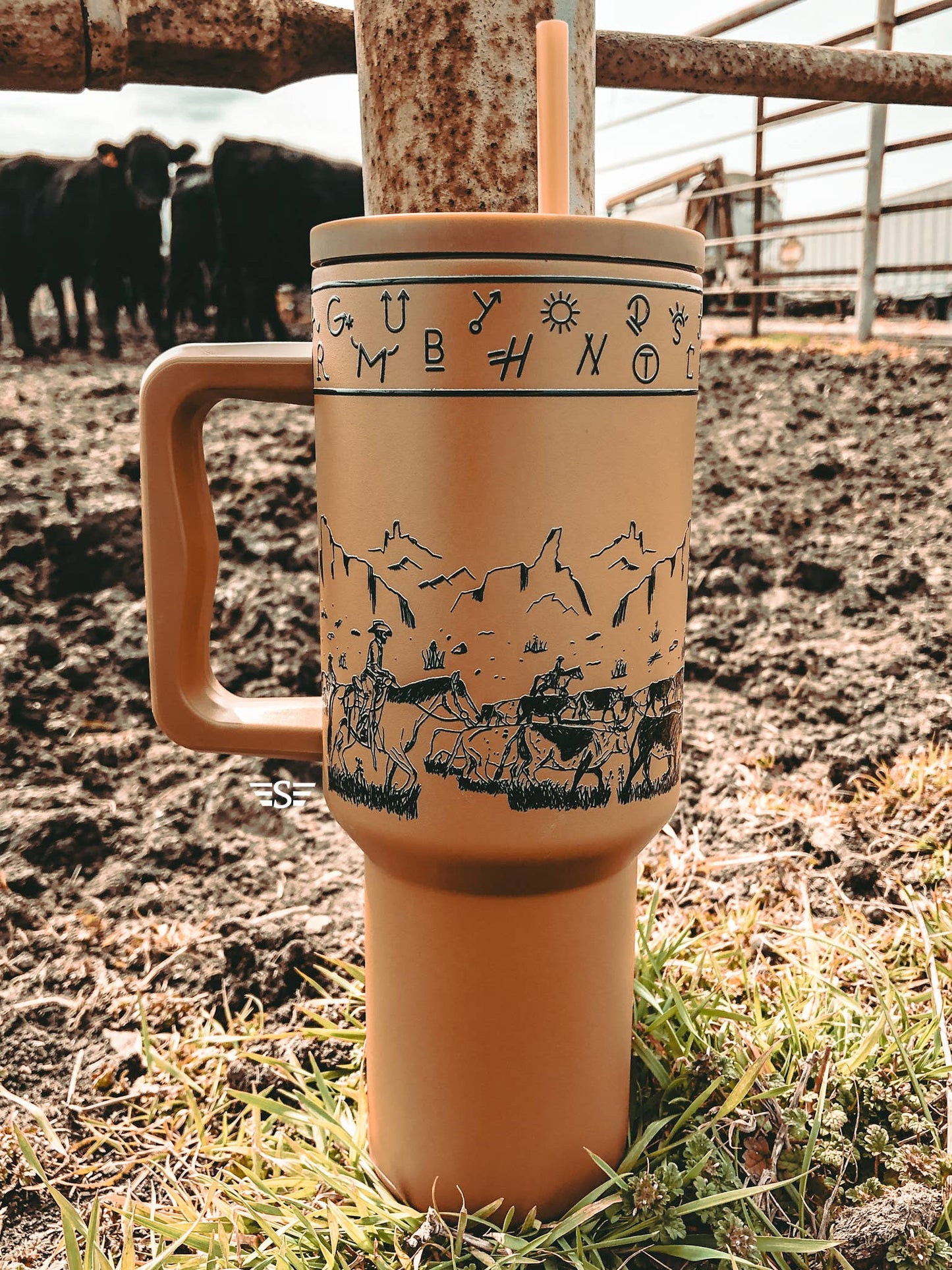 Western Branded Cattle Drive 40oz Tumbler - Multiple Colors!