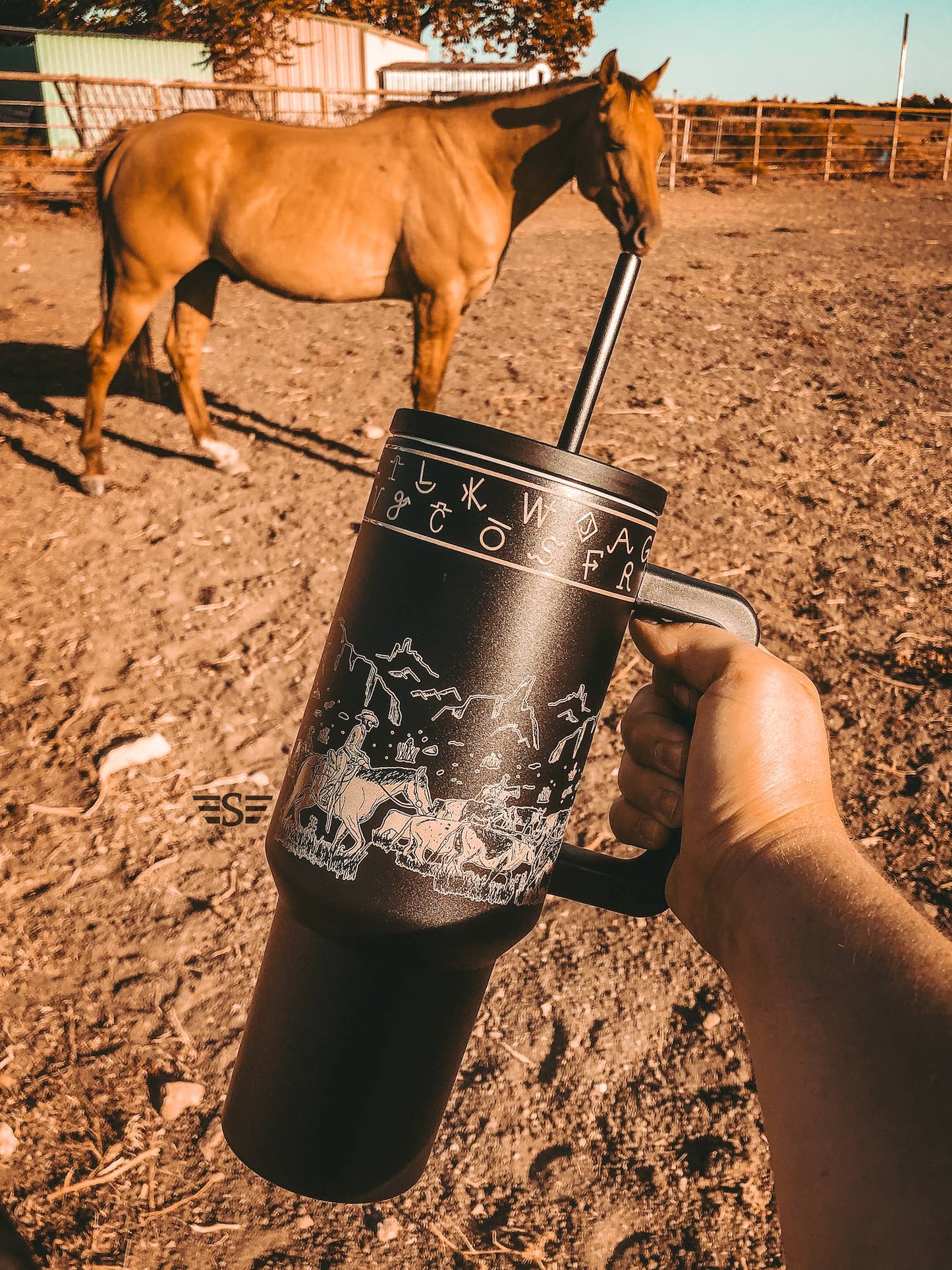 Western Branded Cattle Drive 40oz Tumbler - Multiple Colors!