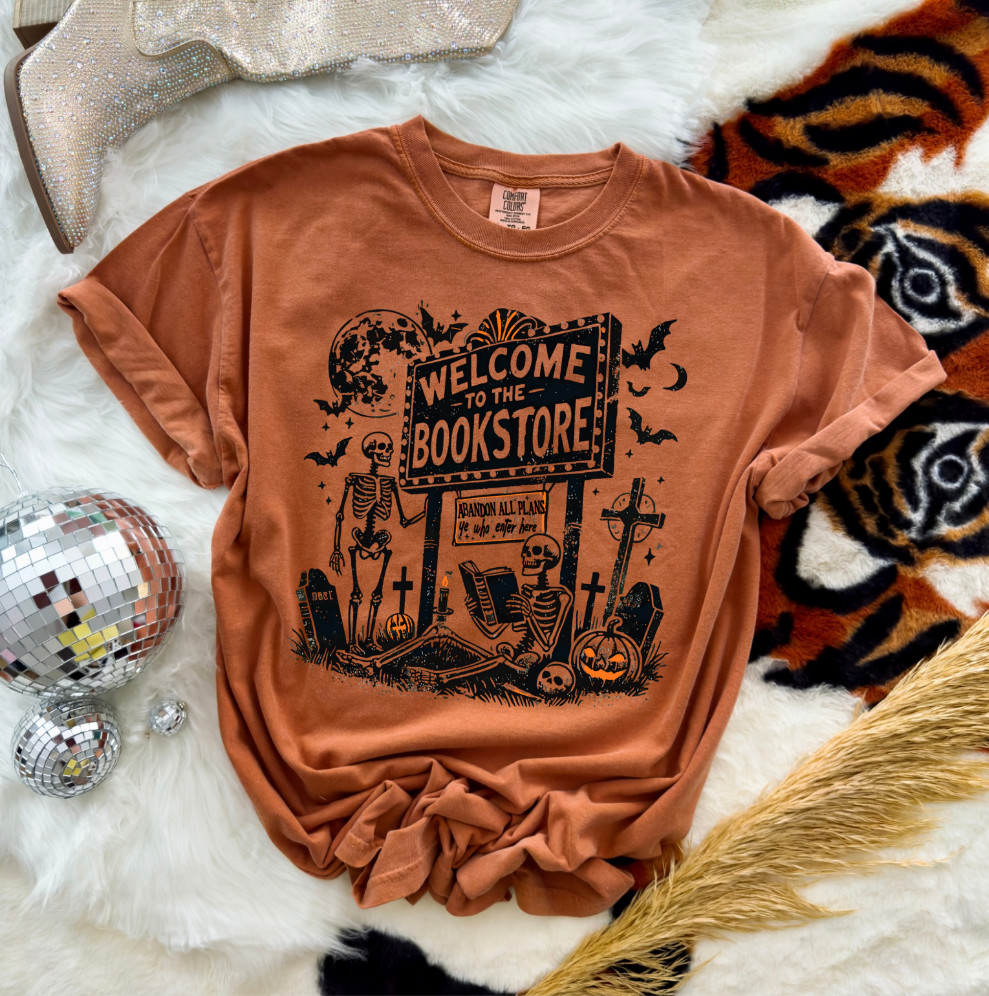 Halloween Bookstore - Crewneck, Hoodie, or T-Shirt