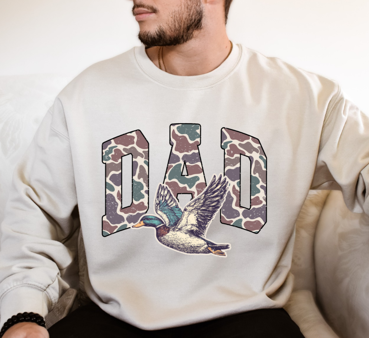 Camo Dad - Crewneck, Hoodie, or T-Shirt