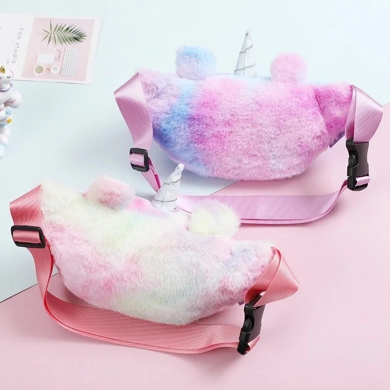 Kids Unicorn Plush Fanny Packs