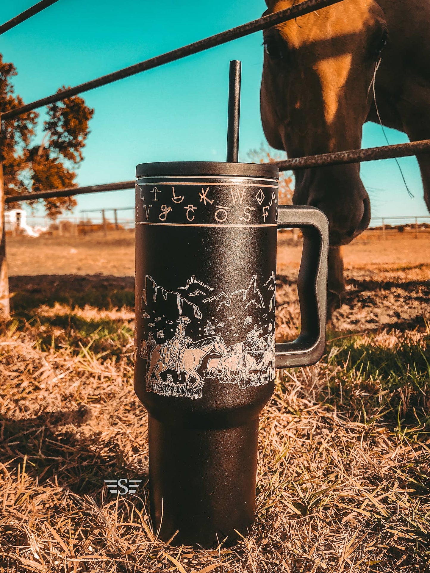 Western Branded Cattle Drive 40oz Tumbler - Multiple Colors!