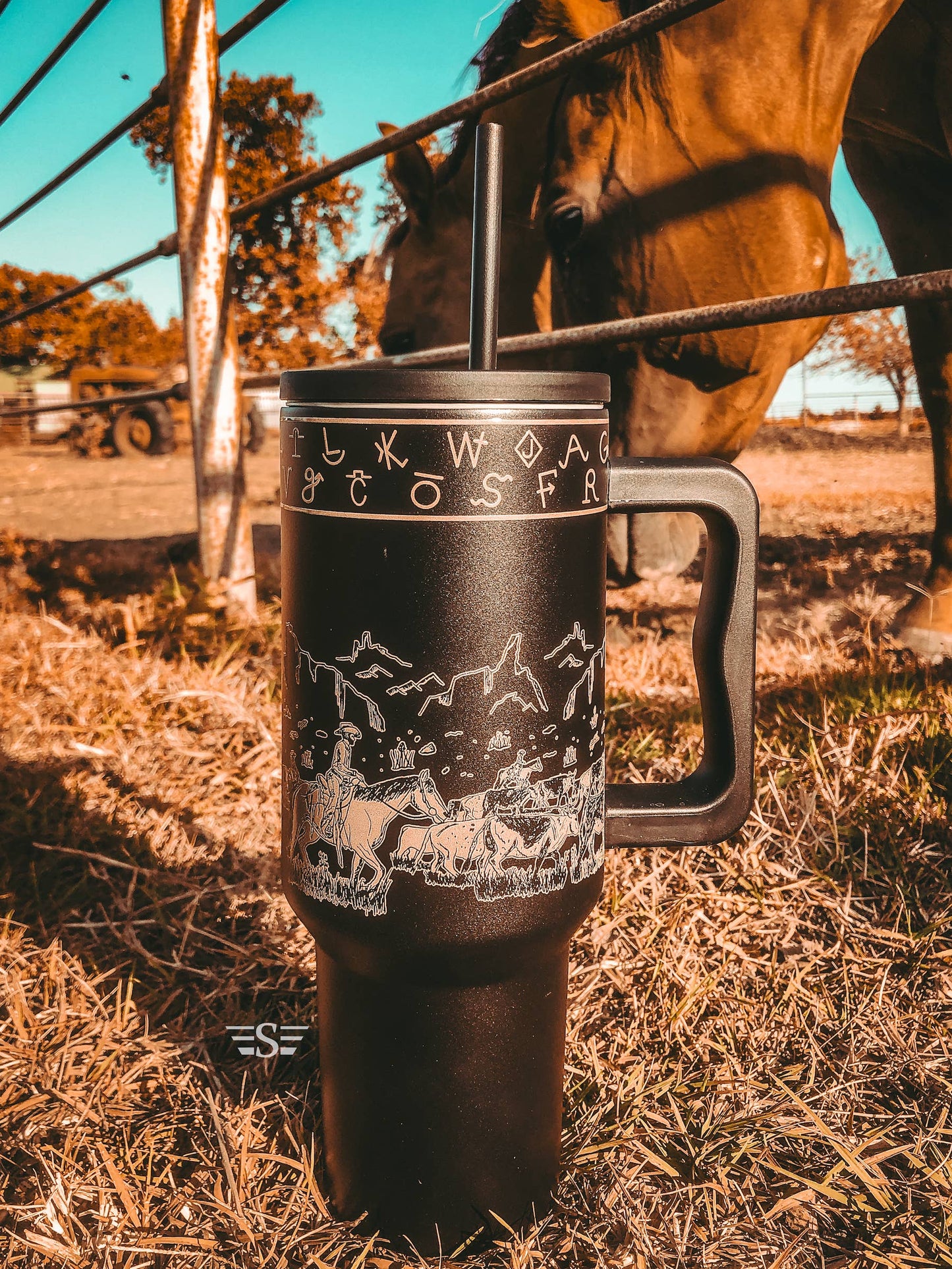 Western Branded Cattle Drive 40oz Tumbler - Multiple Colors!