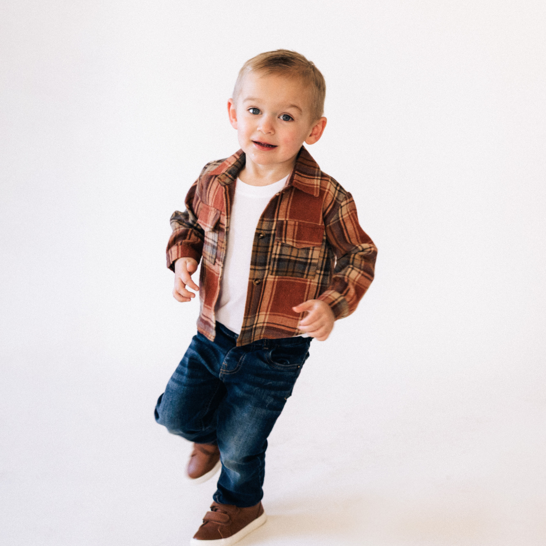 Lightweight Rust Flannel - Child