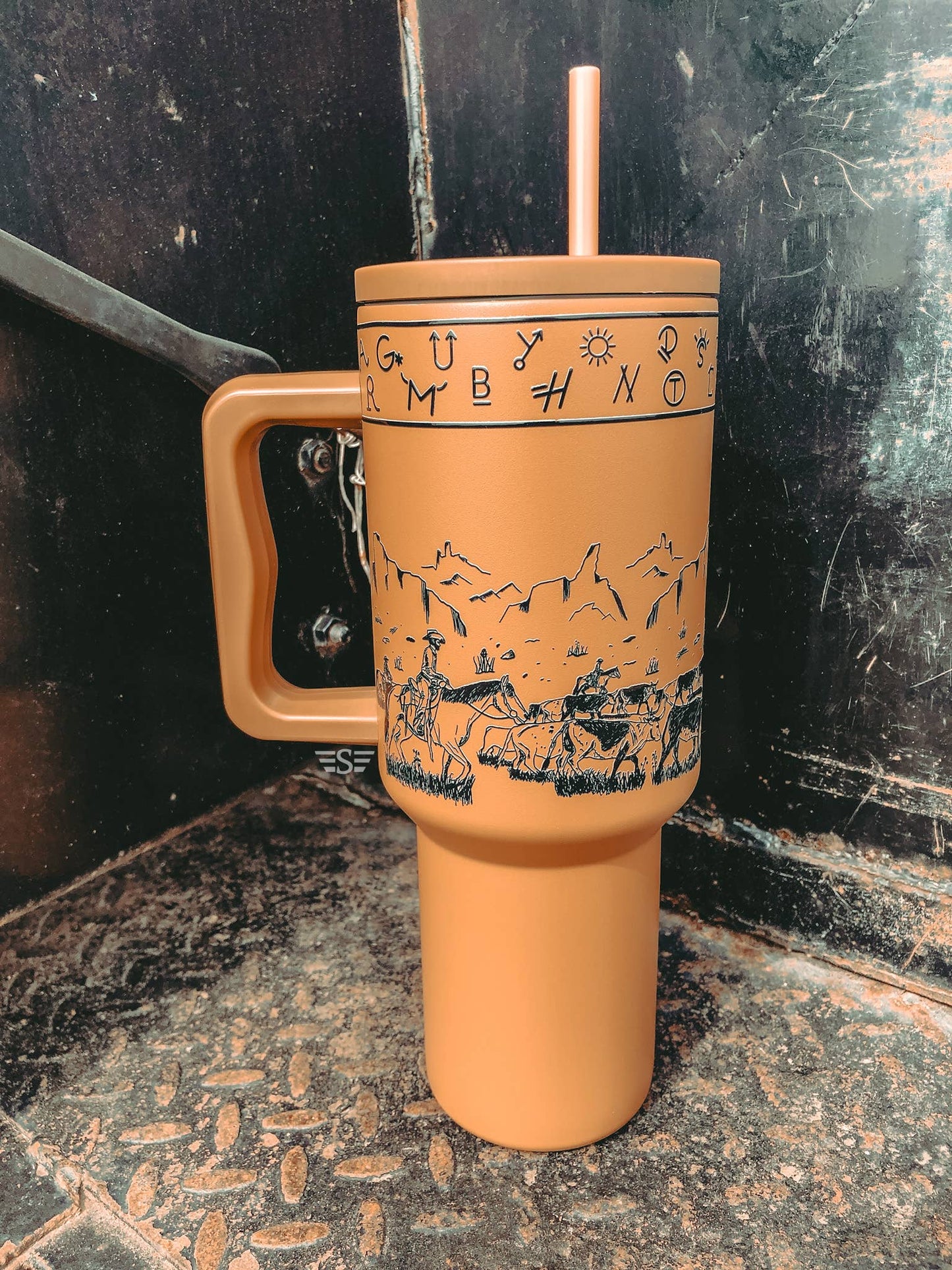Western Branded Cattle Drive 40oz Tumbler - Multiple Colors!