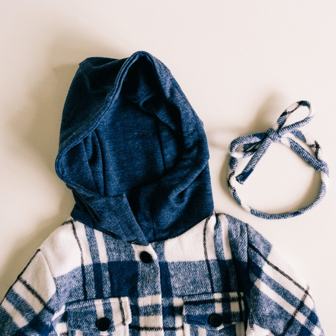 Navy Plaid Flannel - Child