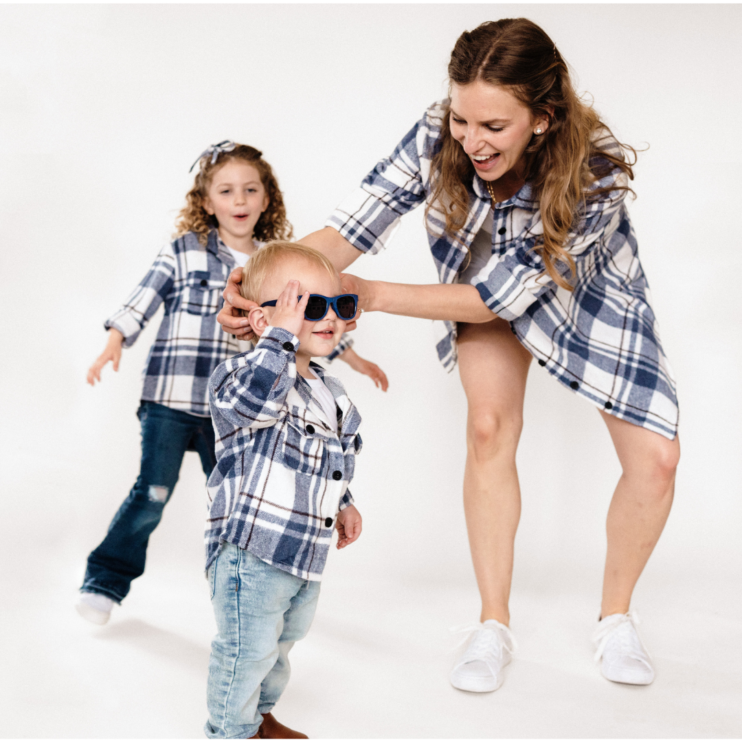 Navy Plaid Flannel - Infant