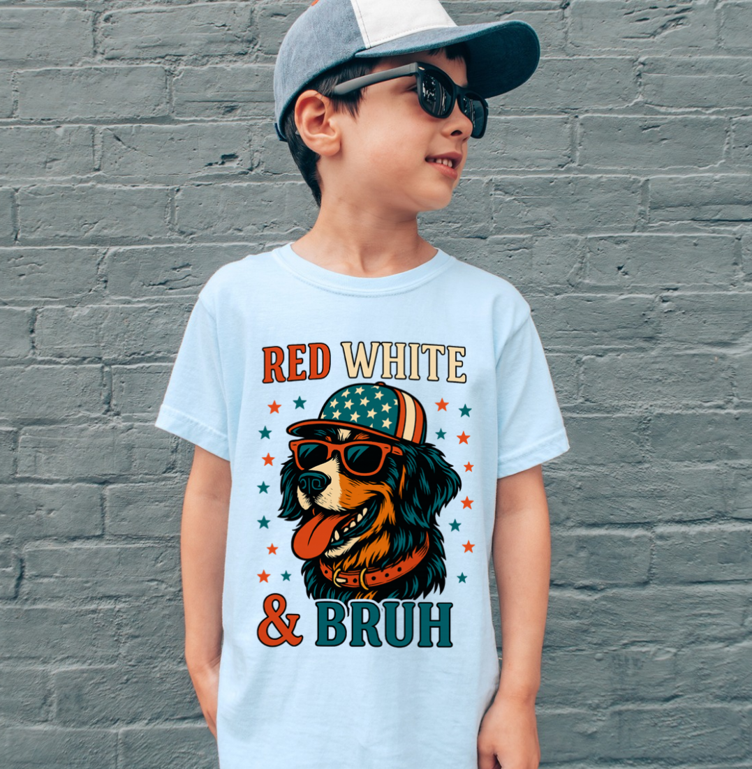 Red, White and Bruh - MULTIPLE DESIGNS - Youth/Infant Tee and Crewneck