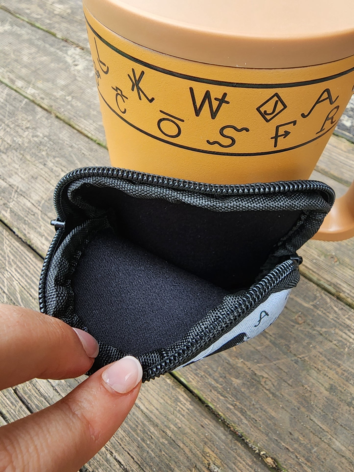 Cattle Brand Tumbler Buddy - Zipper Storage Pouch