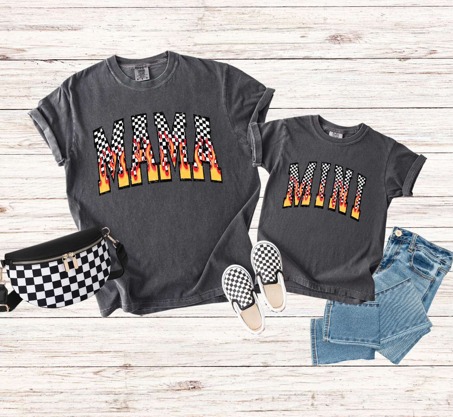 Adult Checkered Dada - Crewneck, Hoodie, or T-Shirt
