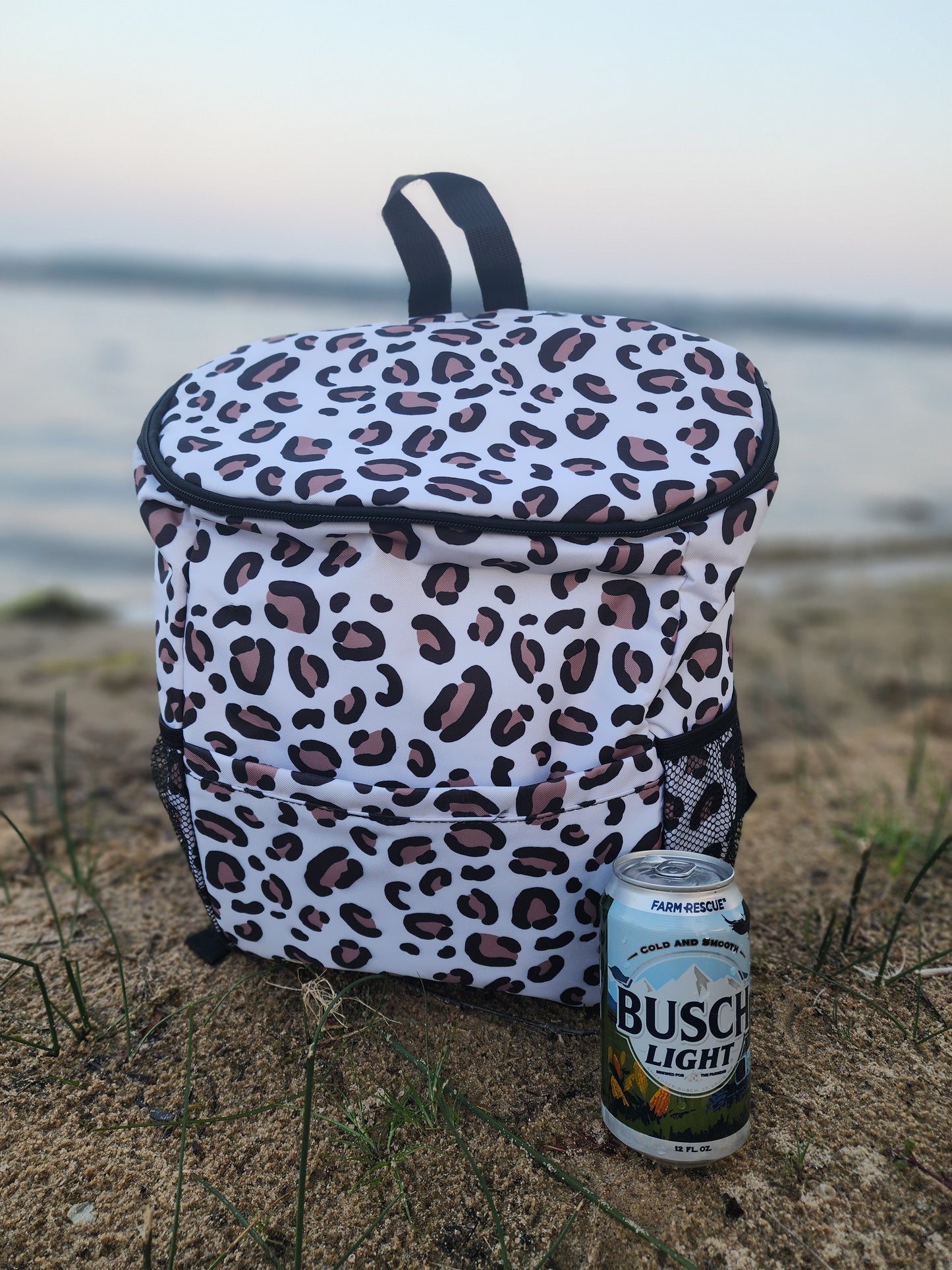 Backpack Travel Cooler Insulated Bag - Aztec and Leopard Print