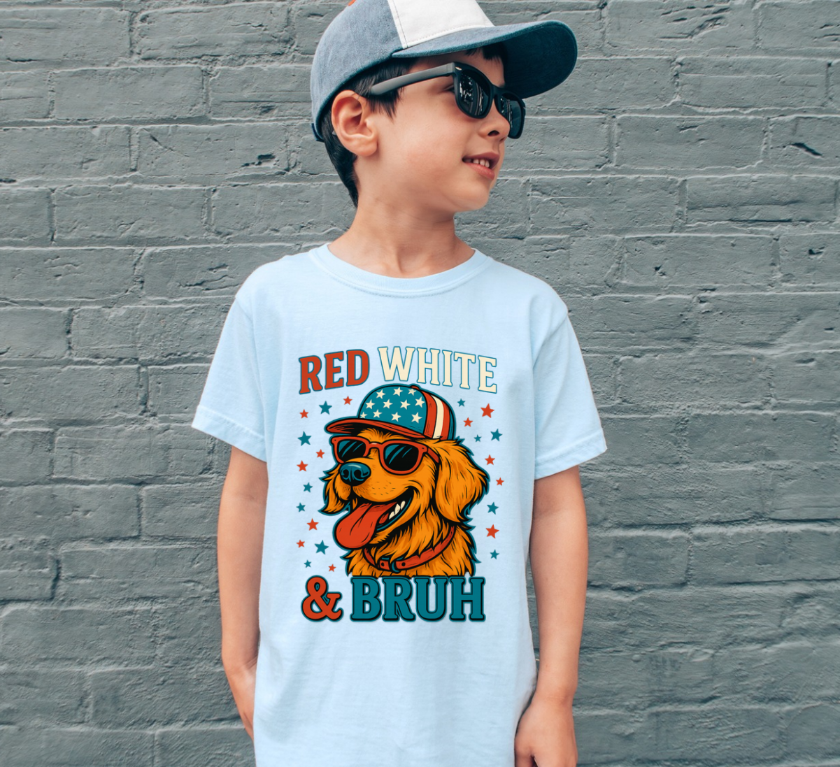Red, White and Bruh - MULTIPLE DESIGNS - Youth/Infant Tee and Crewneck