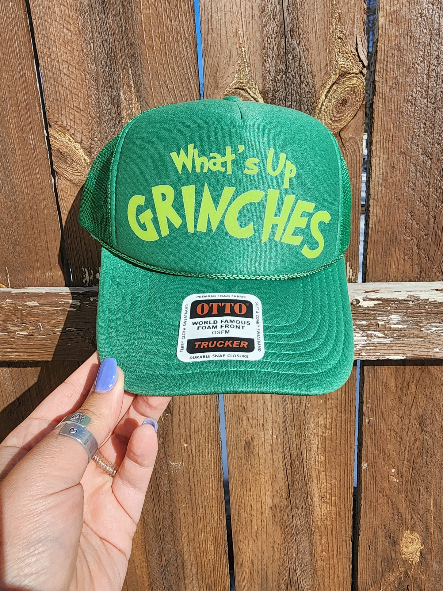 What's Up Gr!nches - Foam Trucker Hat - CLEARANCE