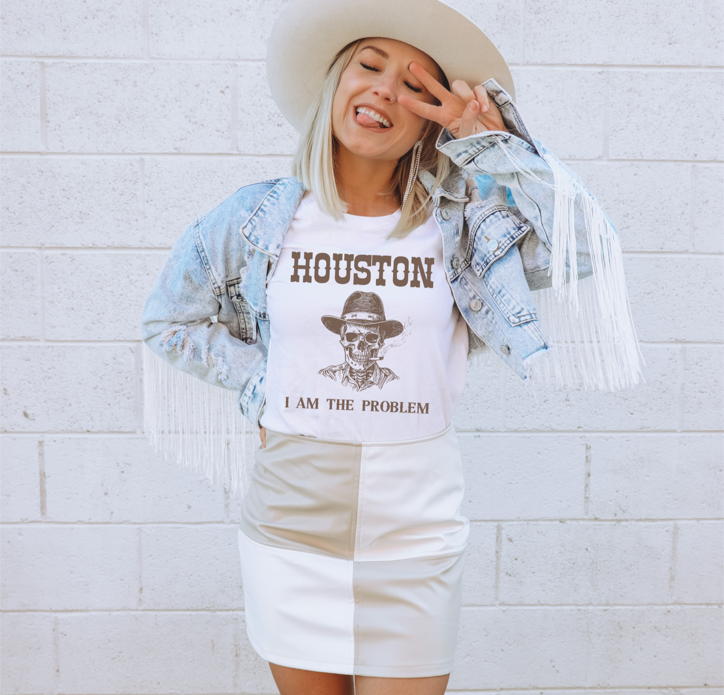 Houston I Am The Problem - Crewneck, Hoodie, or T-Shirt