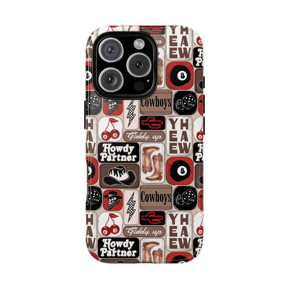 Western Collage, Tough Phone Cases - Multiple Phone Styles!