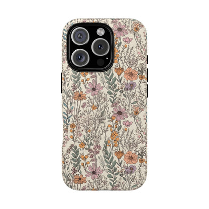 Floral, Tough Phone Cases, Multiple Phone Styles, Glossy and Matte, Punchy