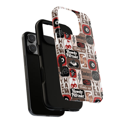 Western Collage, Tough Phone Cases - Multiple Phone Styles!
