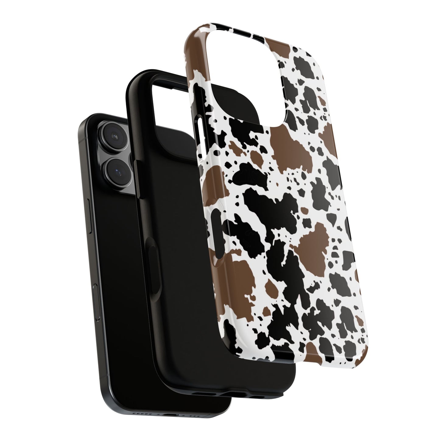 Brown Cowprint, Tough Phone Cases - Multiple Phone Styles!