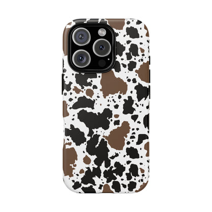 Brown Cowprint, Tough Phone Cases - Multiple Phone Styles!