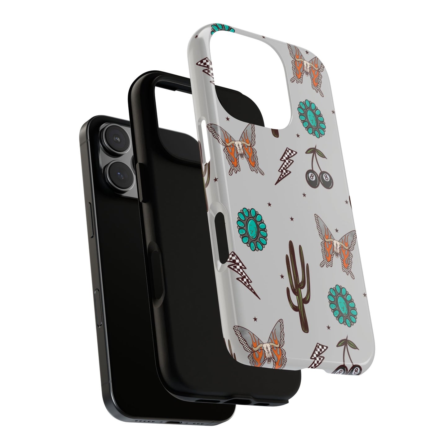 Turquoise Butterfly Western Grunge, Tough Phone Cases - Multiple Phone Styles!