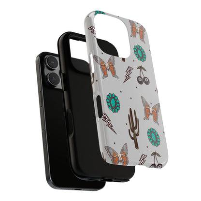 Turquoise Butterfly Western Grunge, Tough Phone Cases - Multiple Phone Styles!
