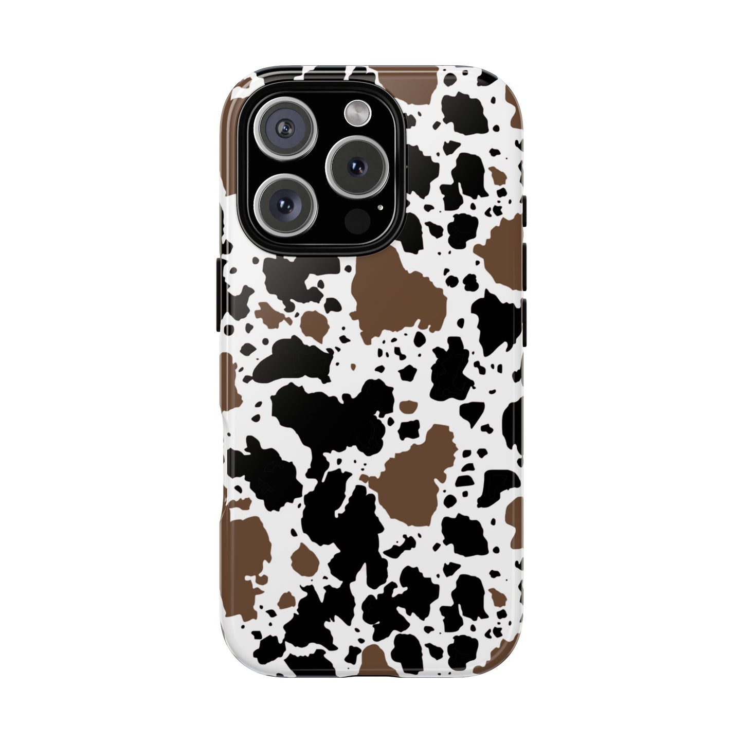 Brown Cowprint, Tough Phone Cases - Multiple Phone Styles!