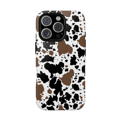 Brown Cowprint, Tough Phone Cases - Multiple Phone Styles!