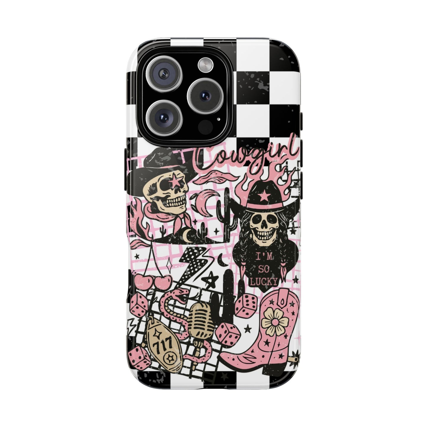 Pink Western Grunge, Tough Phone Cases - Multiple Phone Styles!