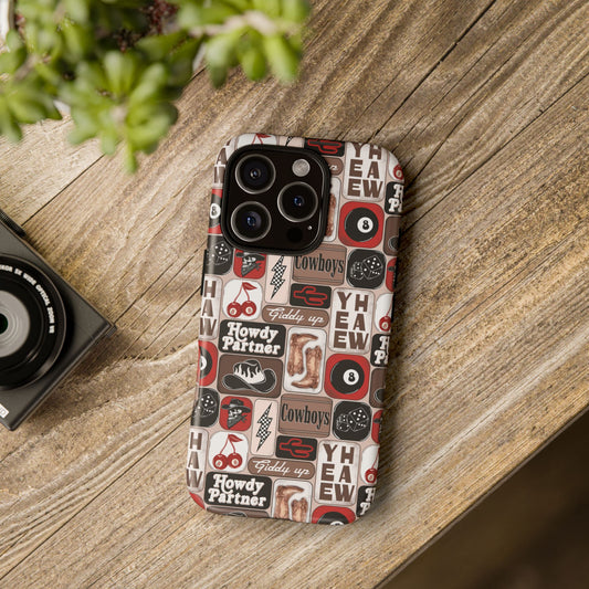 Western Collage, Tough Phone Cases - Multiple Phone Styles!