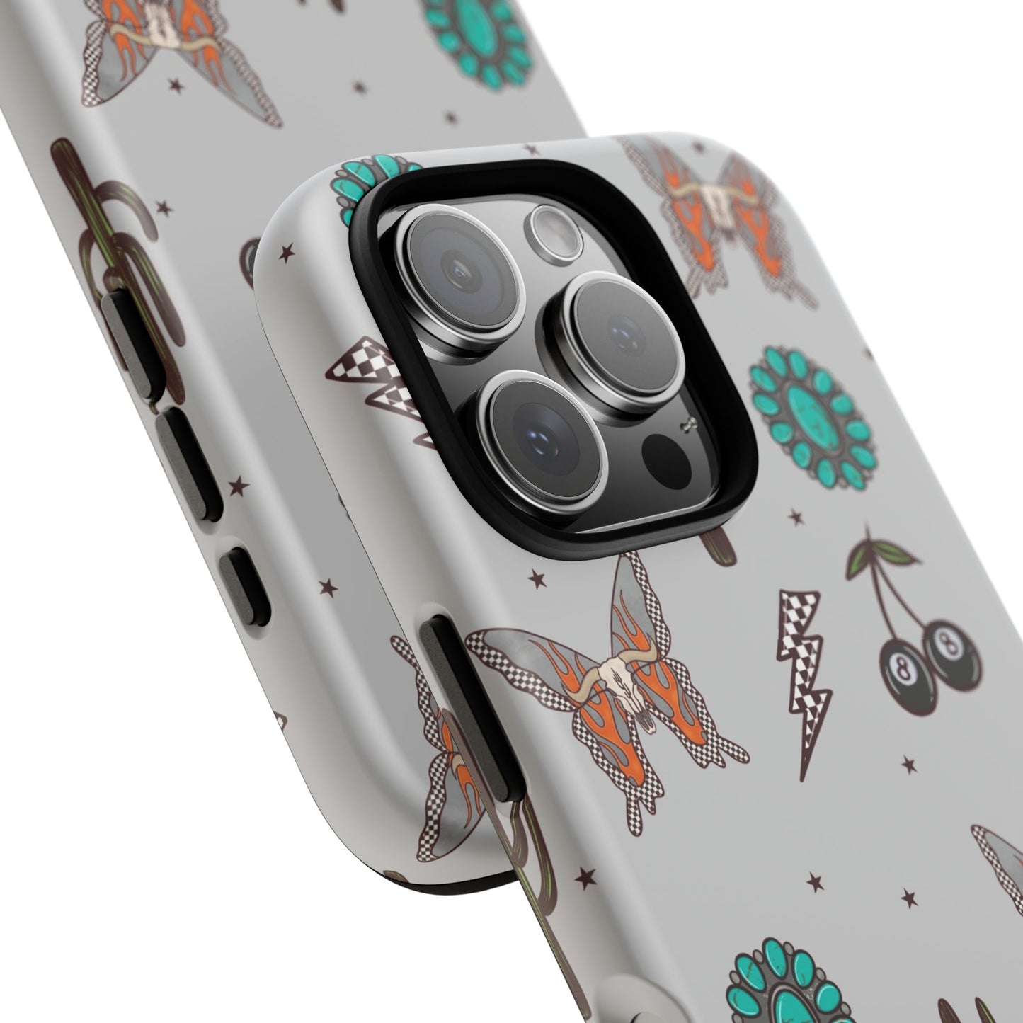 Turquoise Butterfly Western Grunge, Tough Phone Cases - Multiple Phone Styles!