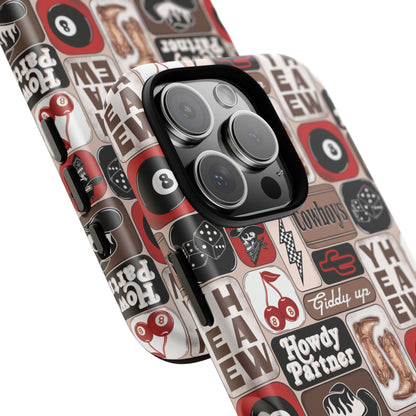 Western Collage, Tough Phone Cases - Multiple Phone Styles!