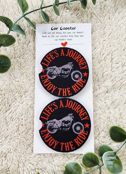 Motorcycle - Neoprene Car Coasters