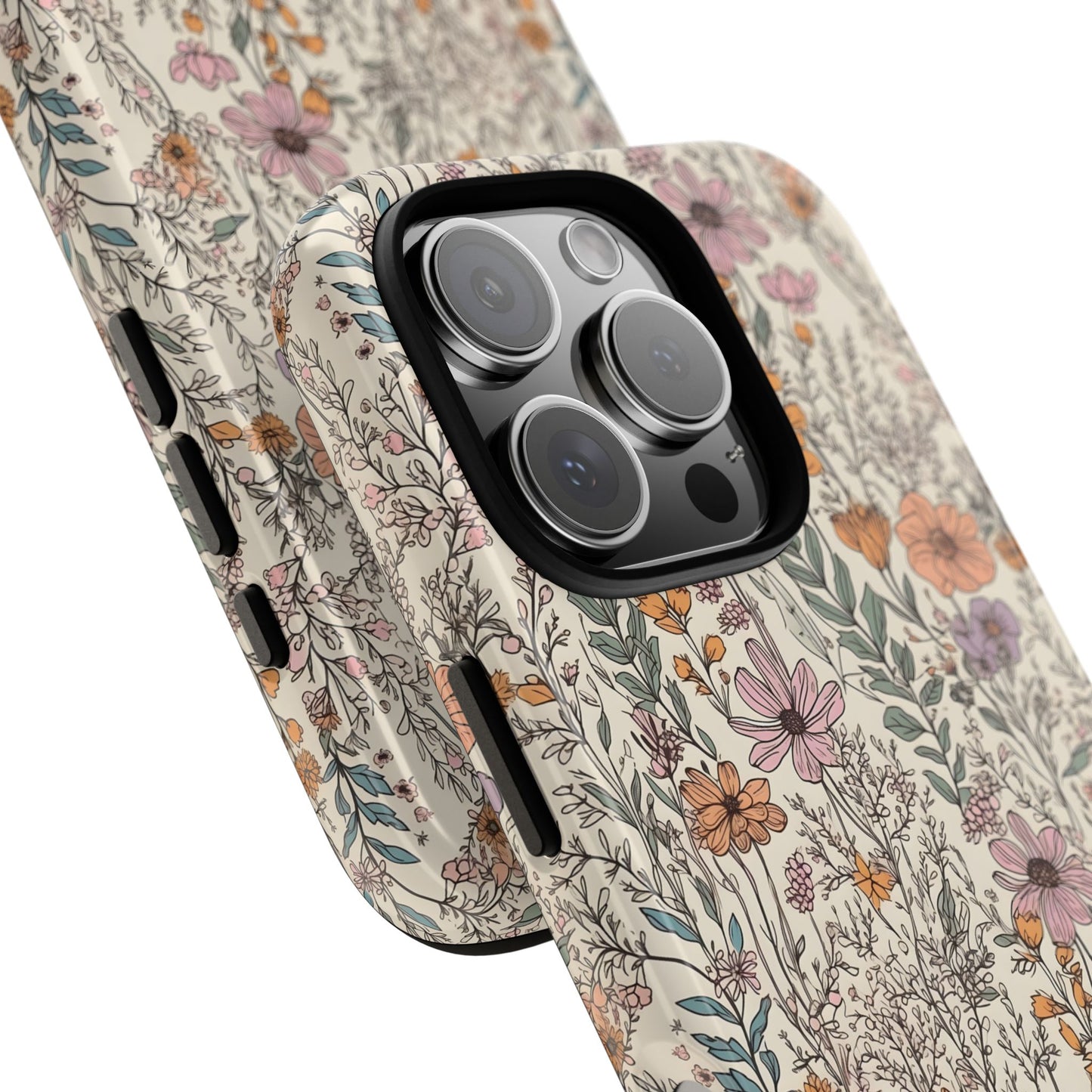 Floral, Tough Phone Cases, Multiple Phone Styles, Glossy and Matte, Punchy