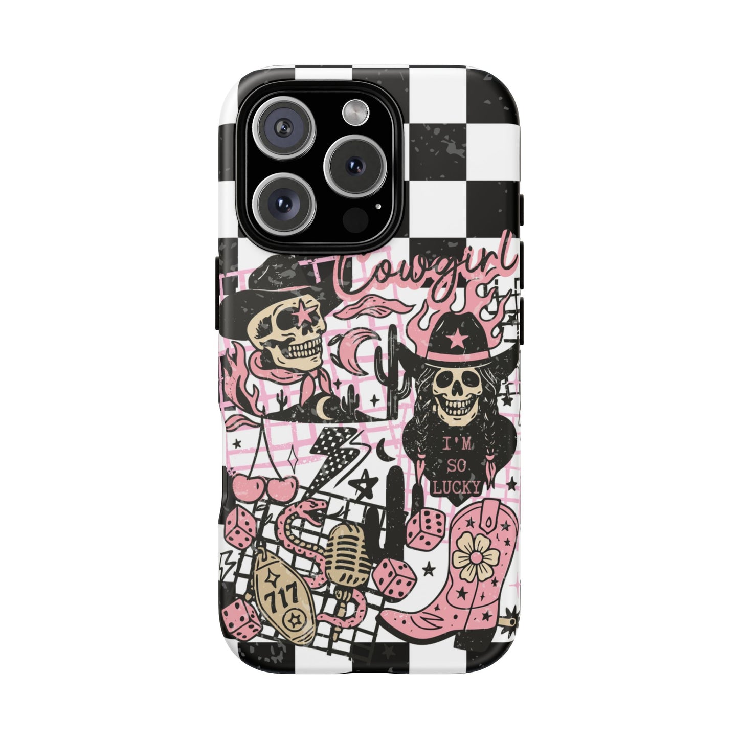 Pink Western Grunge, Tough Phone Cases - Multiple Phone Styles!