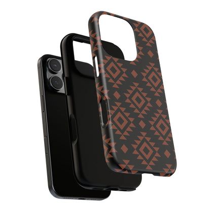 Dark Aztec, Tough Phone Cases - Multiple Phone Styles!