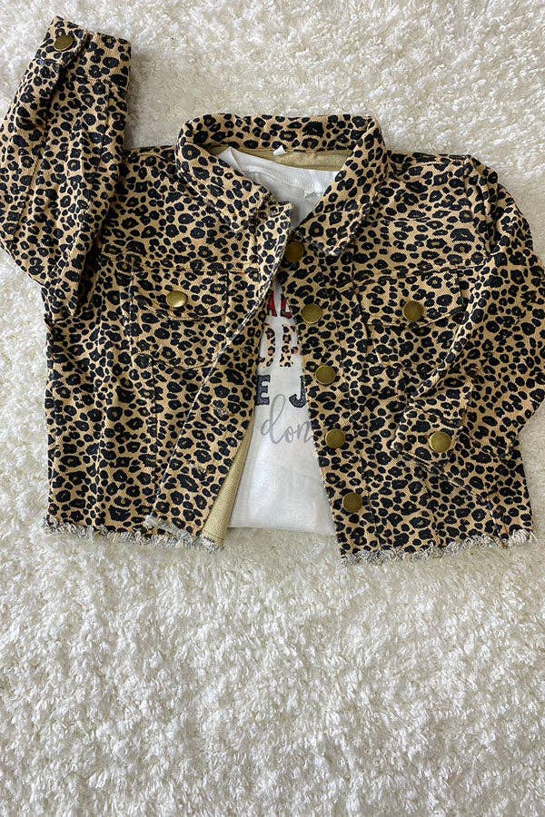 Leopard Denim Jacket - Youth
