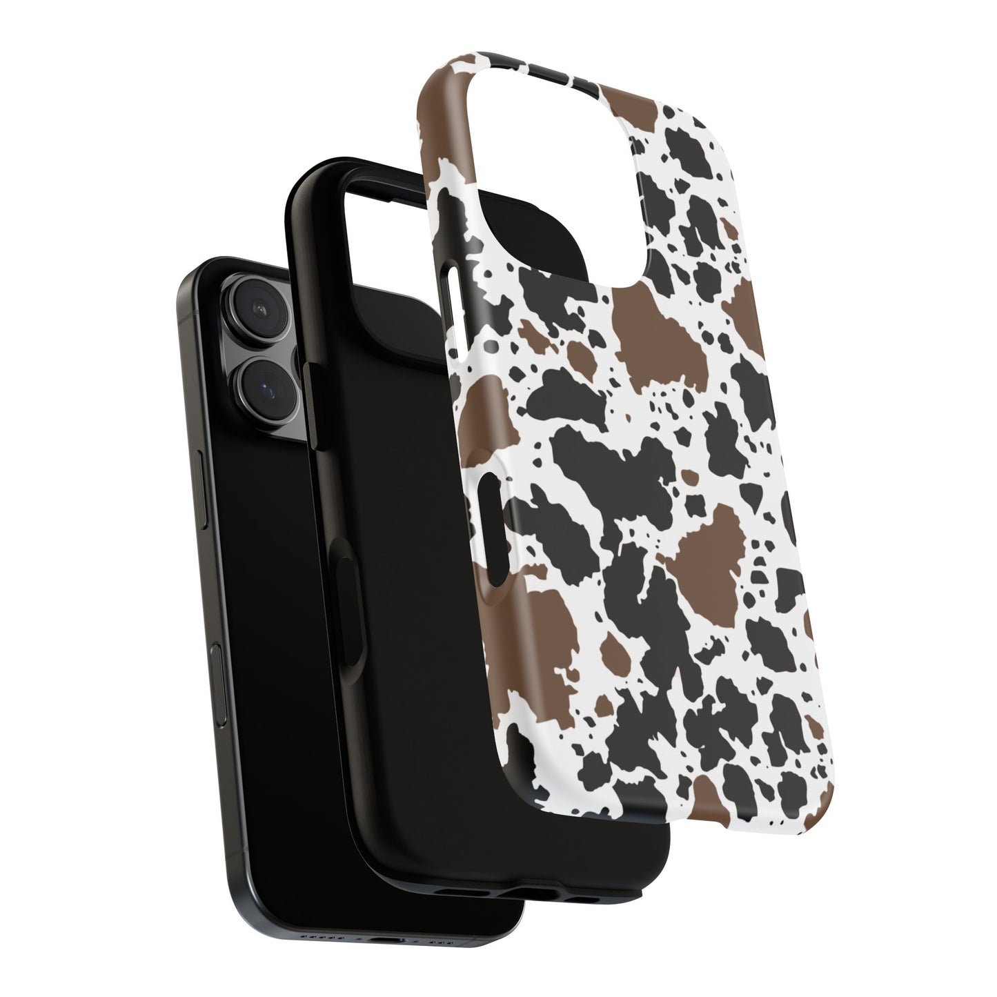 Brown Cowprint, Tough Phone Cases - Multiple Phone Styles!
