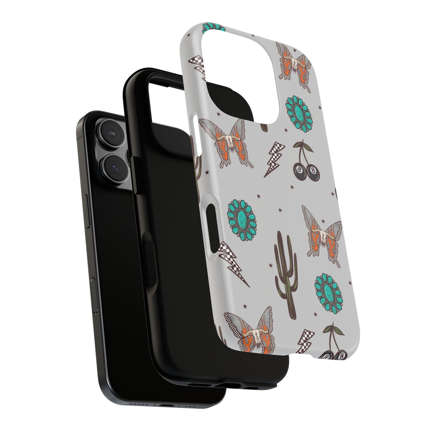 Turquoise Butterfly Western Grunge, Tough Phone Cases - Multiple Phone Styles!
