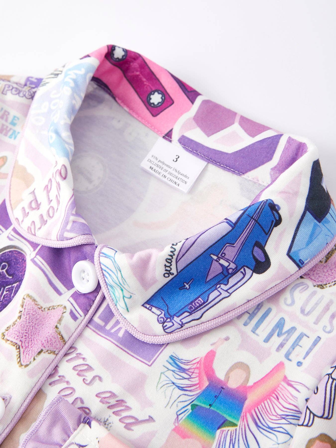 TS Character Print - Girls Pajamas
