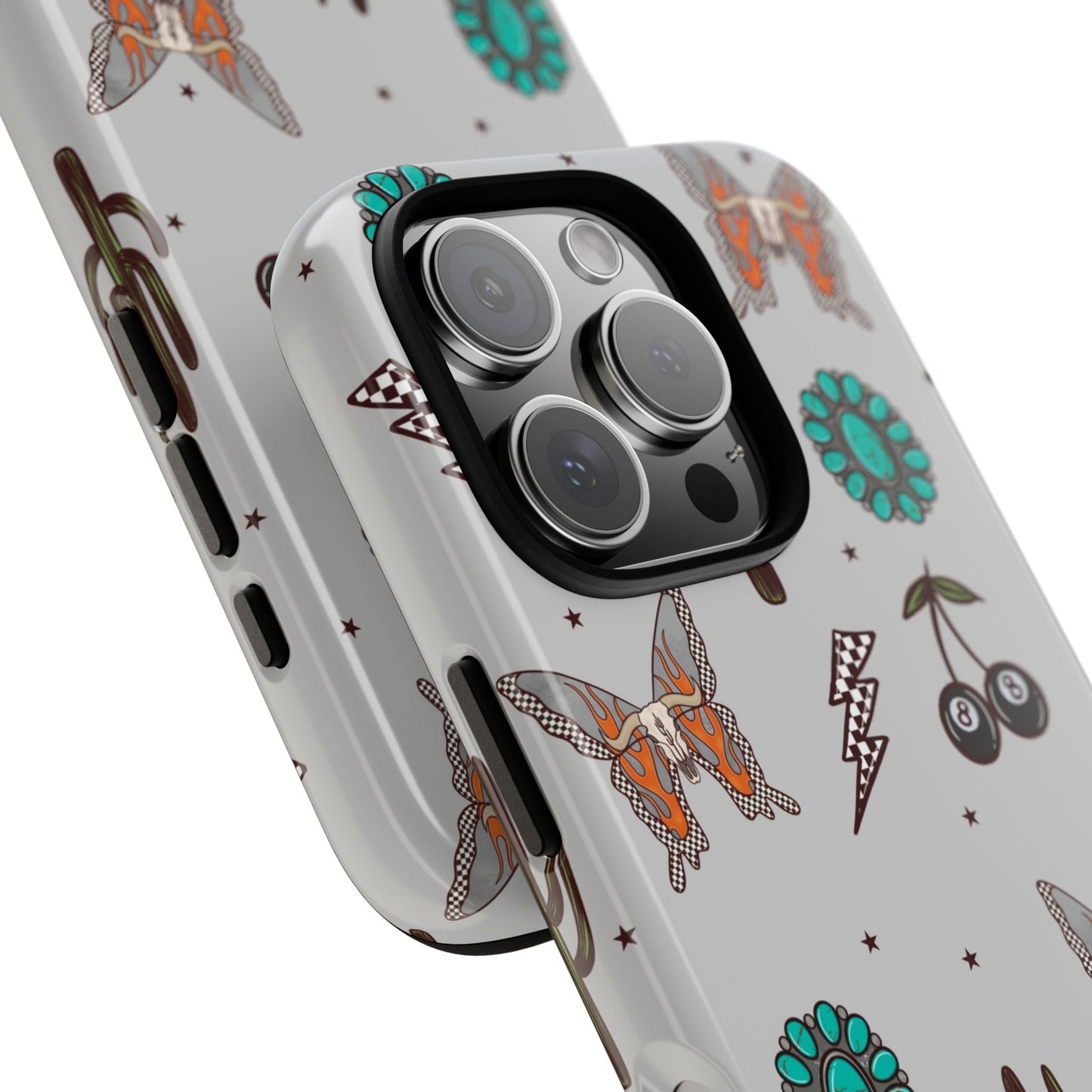 Turquoise Butterfly Western Grunge, Tough Phone Cases - Multiple Phone Styles!