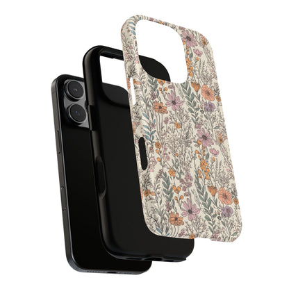 Floral, Tough Phone Cases, Multiple Phone Styles, Glossy and Matte, Punchy