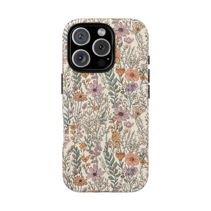 Floral, Tough Phone Cases, Multiple Phone Styles, Glossy and Matte, Punchy