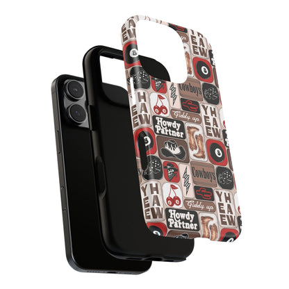 Western Collage, Tough Phone Cases - Multiple Phone Styles!