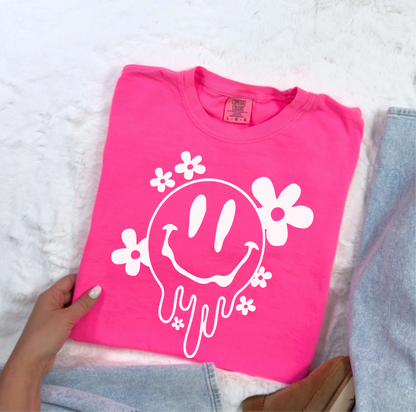 Melted Smile Face -  Crewneck, Hoodie, or T-Shirt