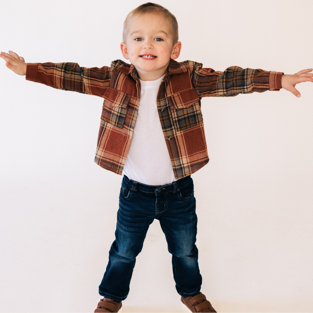 Lightweight Rust Flannel - Child